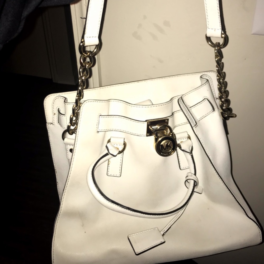 Michael Kors white shoulder bag